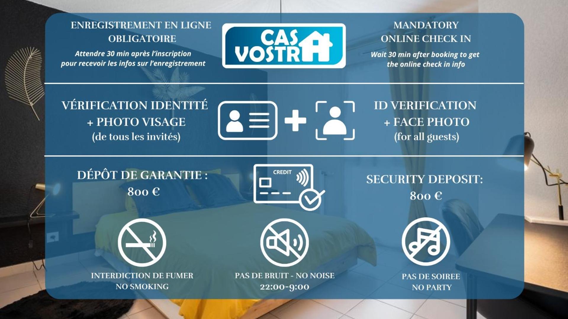 Pure Gold - Casa Vostra - Caution 800 Eur & Id Requises - Proche Chateau Rouge *